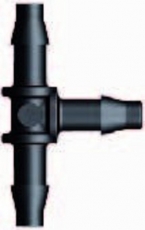 10 Stück T - Verzweigung für Schlauch Luftschlauch 4/6 mm PVC schwarz